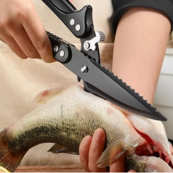 Gambar produk FEZER Gunting Daging Dapur Multifungsi Kitchen Meat Scissors 2in1 - 039