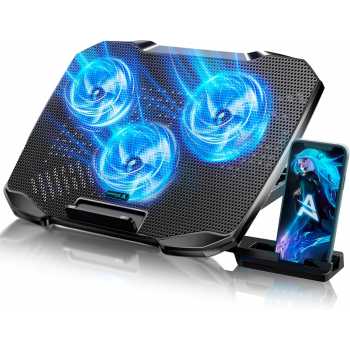 Gambar produk Aimzone Cooling Pad Laptop Gaming Kipas Pendingin 3 Fans LED 15.6Inch - AZ39
