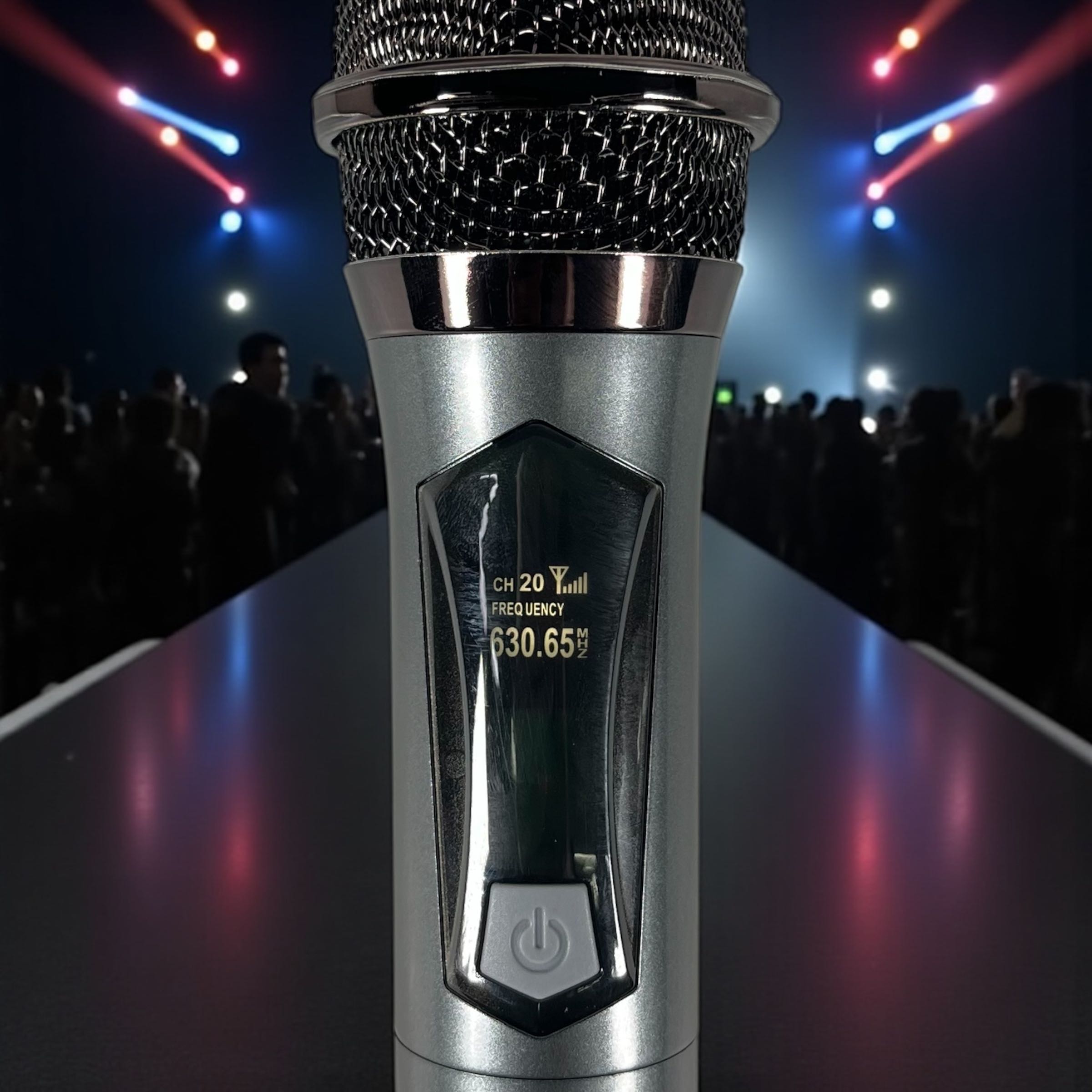 FMA Mikrofon Karaoke Wireless Cardioid Microphone 2.4GHz 800mAh - SU602 Gambar produk FMA Mikrofon Karaoke Wireless Cardioid Microphone 2.4GHz 800mAh - SU602