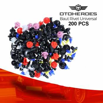 OTOHEROES Baut Rivet Mobil Universal Plastik 200 PCS - PE02