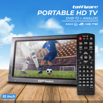 Taffware Portable TV Monitor 10 Inch DVB-T2 dan Analog HDMI AV - D10