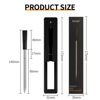 Gambar produk TAKA Termometer Makanan Digital Daging BBQ Grill 2 Probe Rechargeable - TY520