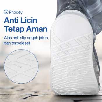 Gambar produk Rhodey Jas Hujan Sepatu Anti Air Shoes Cover PVC Zipper with Reflector L - H-212