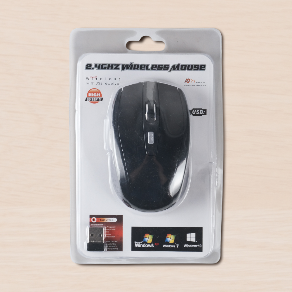 Gambar produk Mouse Wireless Optical 2.4GHz Portable Mini 1600DPI - AA-01