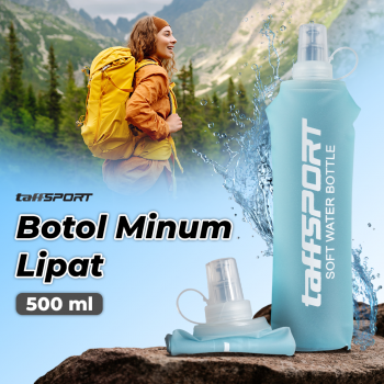 TaffSPORT Botol Minum Lipat Soft Flask Running Water Bottle 500ml - TF-50
