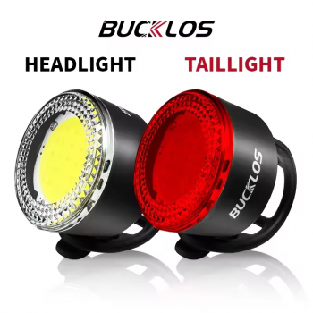 Gambar produk BUCKLOS Lampu Sepeda Depan Belakang LED Rechargeable Waterproof 400mAh - VL-75