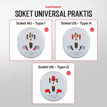 Gambar produk Taffware Loop Universal Travel Adaptor Colokan Charger Adapter 16A - N16