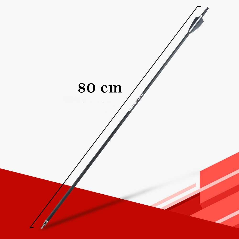 TaffSPORT Anak Panah Carbon Sport Equipment Spine 500 80cm 12 PCS - CE31 Gambar produk TaffSPORT Anak Panah Carbon Sport Equipment Spine 500 80cm 12 PCS - CE31