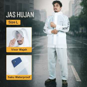 KEYRU Jas Hujan Setelan Motor Dewasa Visor PVC Waterproof Raincoat - TN-74