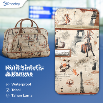 Gambar produk Rhodey RAIMIQI SEMOR Tas Jinjing Duffle Bag PU Leather Unisex 20 Inch Iron Beauty - CB001