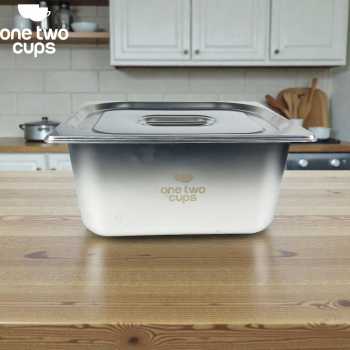 Gambar produk One Two Cups Food Pan Stainless Steel Wadah Makanan dengan Tutup 1/2x15cm - SP215