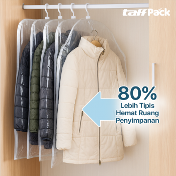 Gambar produk TaffPACK Kantong Vakum Baju Vacuum Compression Bag 1 PCS L - SN024