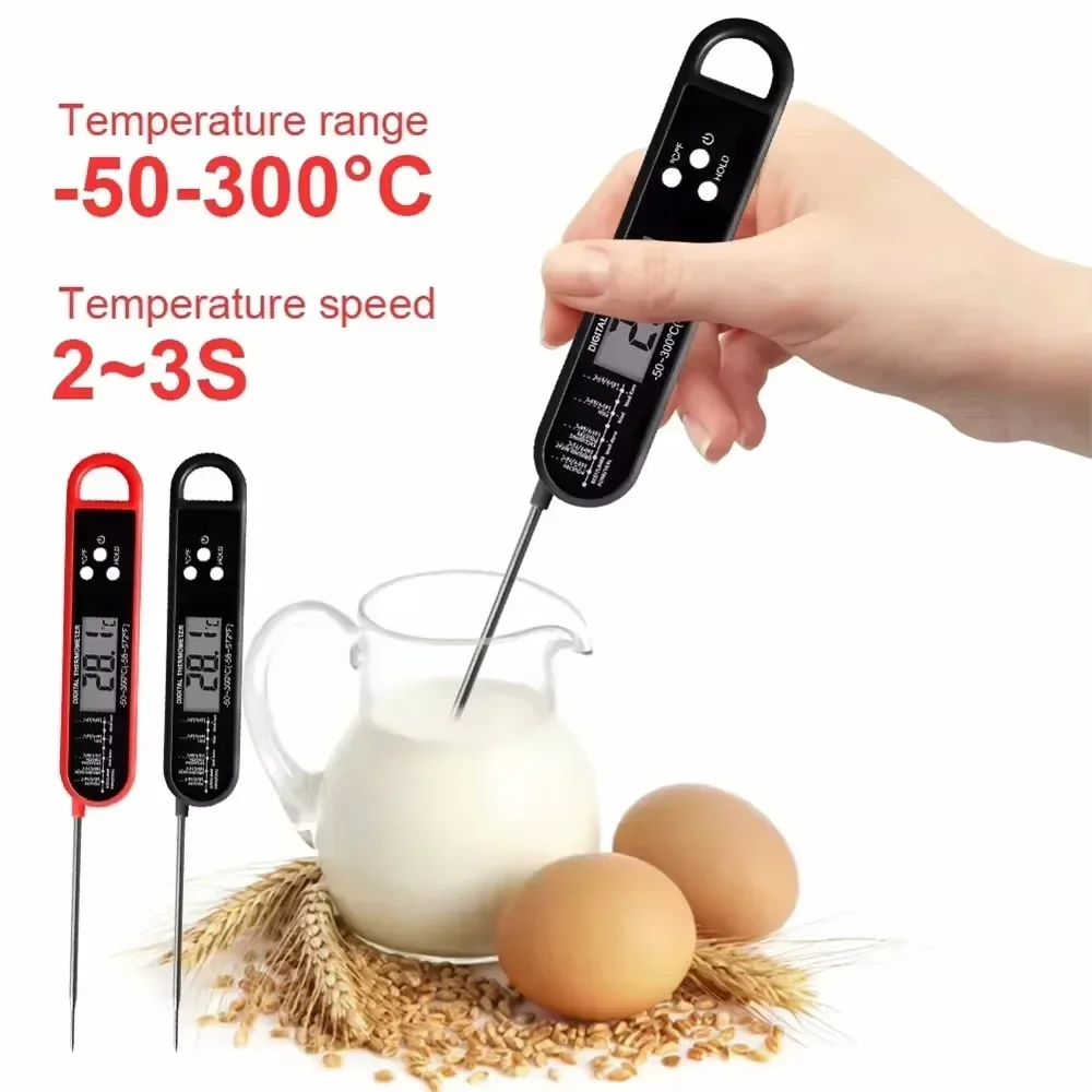 CANAMEK Termometer Makanan Digital Daging Kopi Susu Foldable - CM517 Gambar produk CANAMEK Termometer Makanan Digital Daging Kopi Susu Foldable - CM517