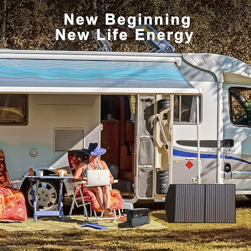 Gambar produk ALLPOWER Panel Surya Solar Panel Foldable Monocrystalline 2 Fold 100W - AP-210