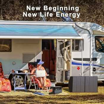 Gambar produk ALLPOWER Panel Surya Solar Panel Foldable Monocrystalline 2 Fold 100W - AP-210