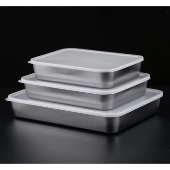 Umigy Loyang Nampan Tray Keeping Box Oven Stainless 201 with Lid - UM60