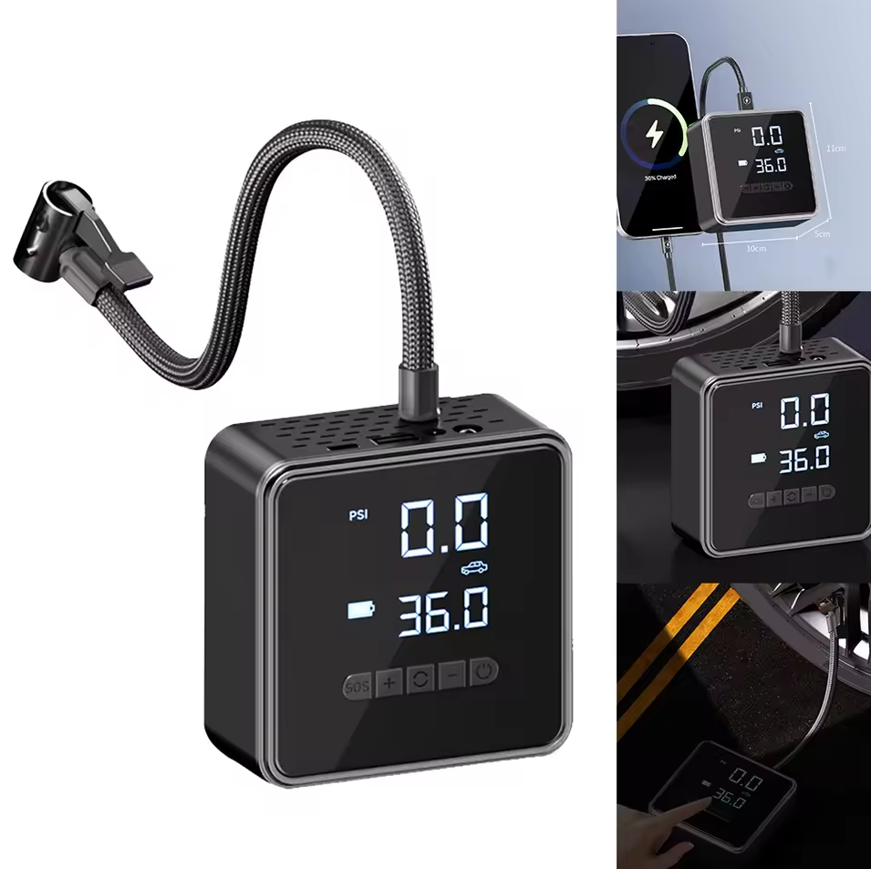 Gambar produk KESHI Pompa Angin Ban Mobil Elektrik Tire Inflator Air Pump Wireless - KE2