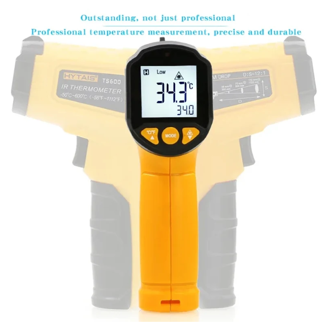 KOLA Termometer Industrial Digital Thermogun Infrared Laser LCD - TS380 Gambar produk KOLA Termometer Industrial Digital Thermogun Infrared Laser LCD - TS380