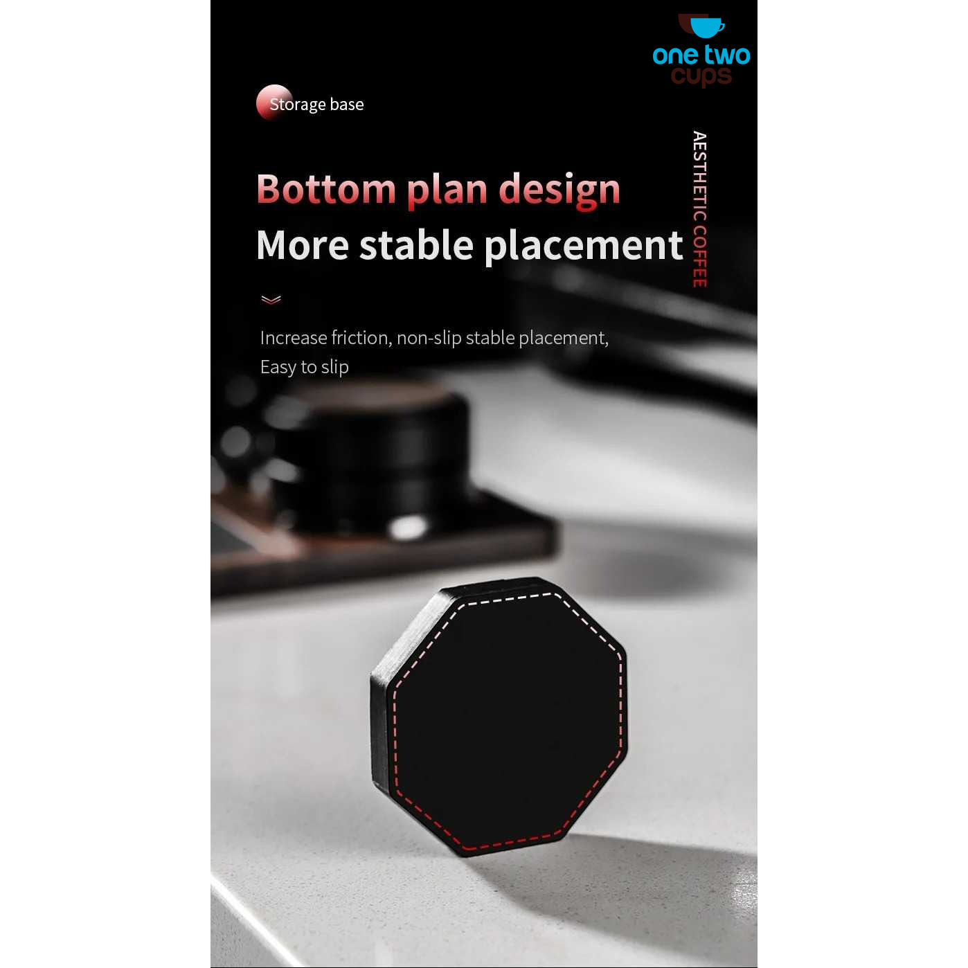 Gambar produk One Two Cups Puck Screen Holder Storage Base Tempat Penyimpanan Filter - B-51