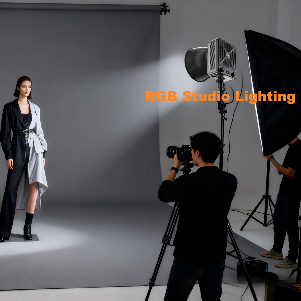 Gambar produk LIYADI Lampu Studio Fotografi COB LED RGBW 24 Mode TFT Display 230W - G230