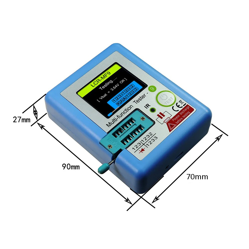 DoTek ESR Meter Multifunctional Transistor Tester Resistance Battery - LCR-MF9 Gambar produk DoTek ESR Meter Multifunctional Transistor Tester Resistance Battery - LCR-MF9