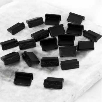 Gambar produk ICLOTH Dust Plug Cover Penutup Port Charger Laptop HP 10 PCS USB Type A - CL1