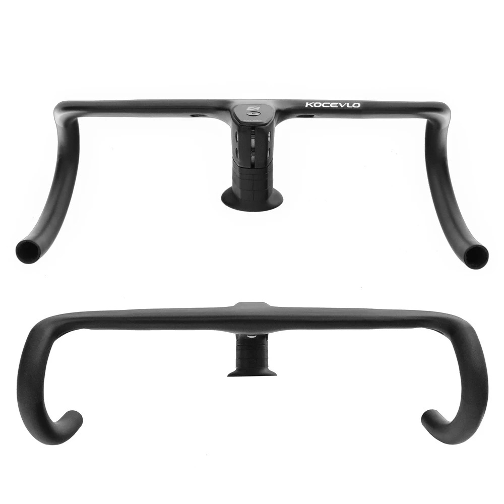 Gambar produk KOCELVO Setang Sepeda Balap Bicycle Bend Handle Carbon Fiber 40cm - X01