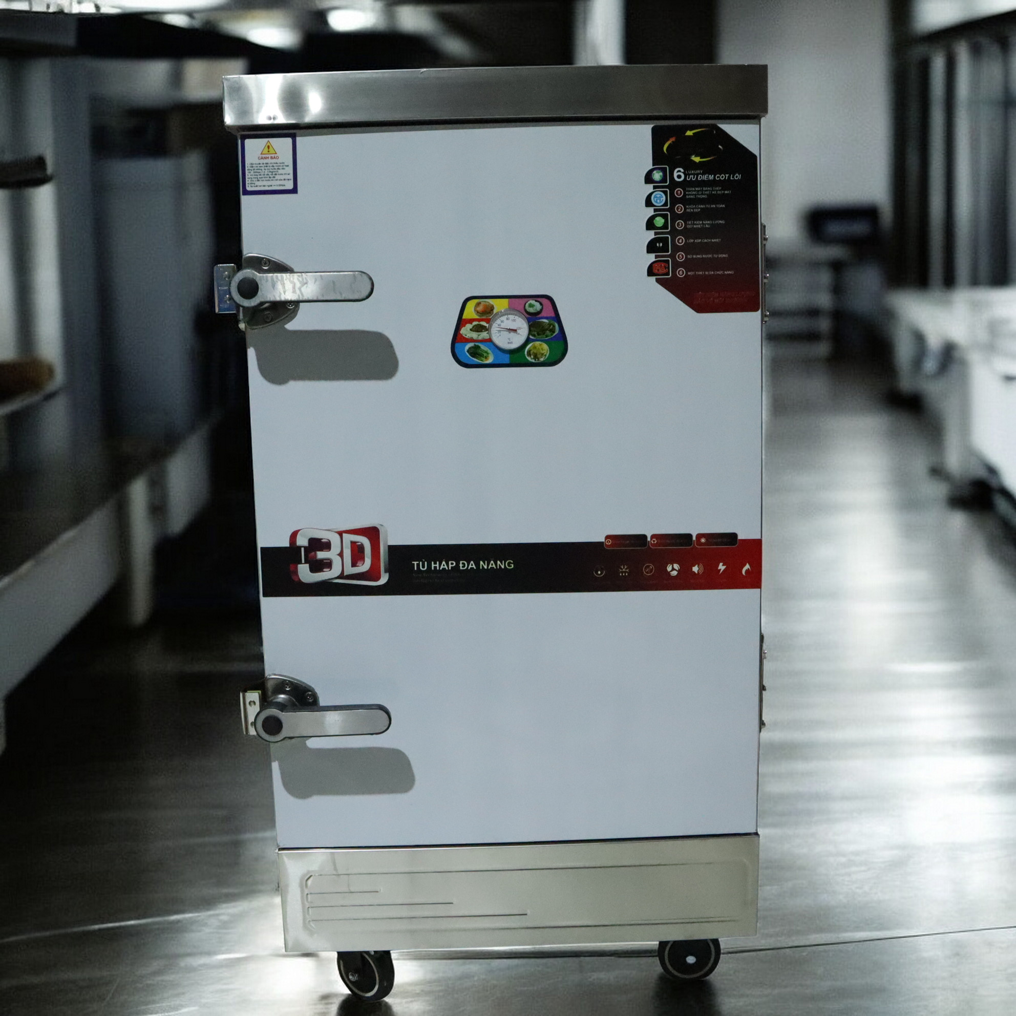 Gambar produk Menshi Mesin Steamer Nasi Rice Steaming Cabinet 10 Tray 150People 12kW - MS-150