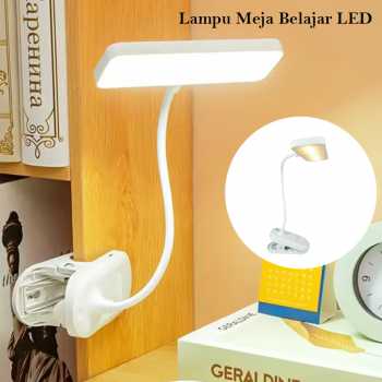 AURO Lampu Meja Belajar LED Clamp Square Lamp Stepless Dimming 800mAh - 788