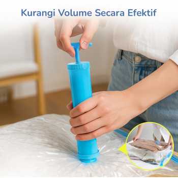 Gambar produk Joybos Pompa Vakum Baju Manual Travel Vacuum Bag Hand Pump - 001
