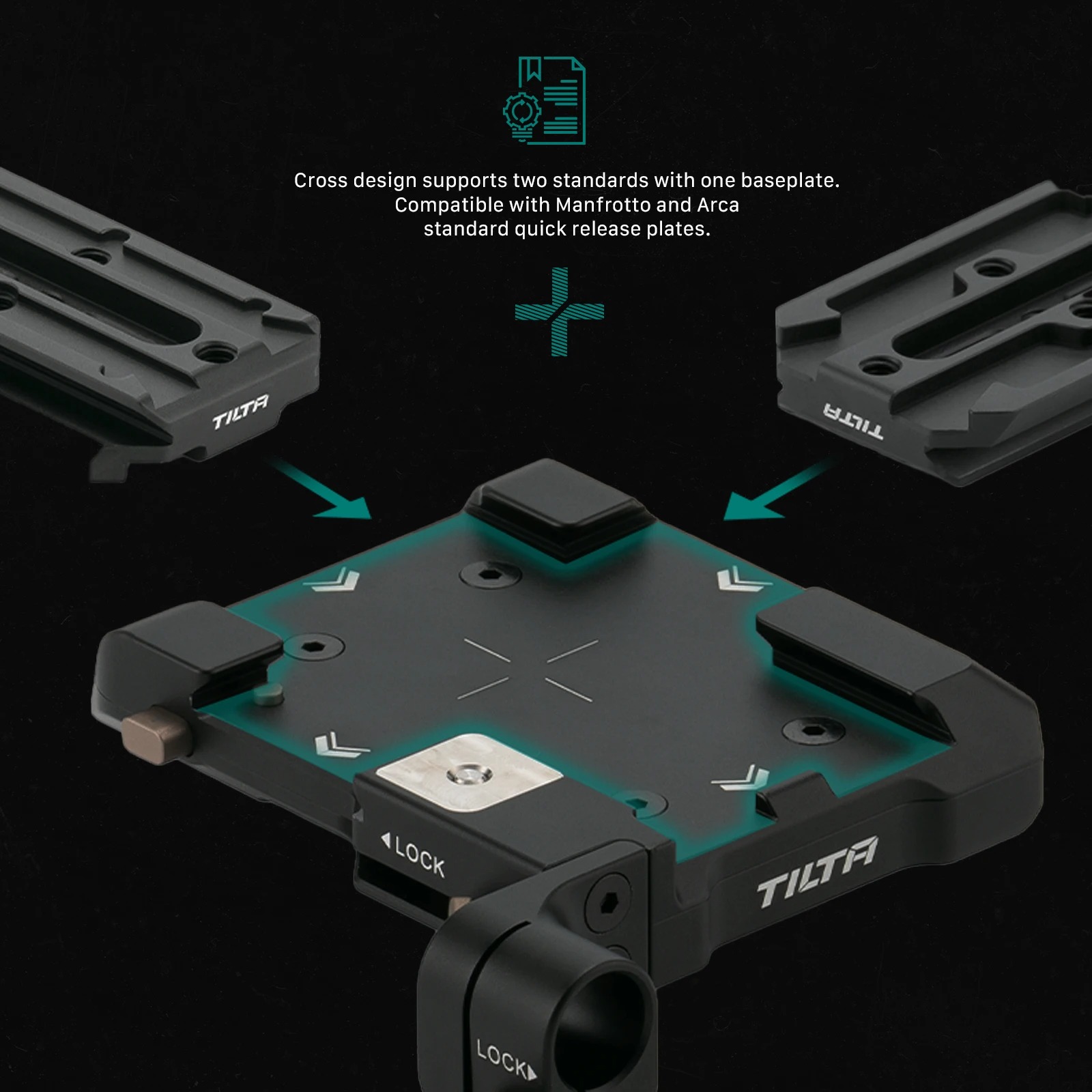 Gambar produk TILTA Shoulder Rig Stabilizer Lightweight ARCA Baseplate Canon Nikon - TA-LSR-B