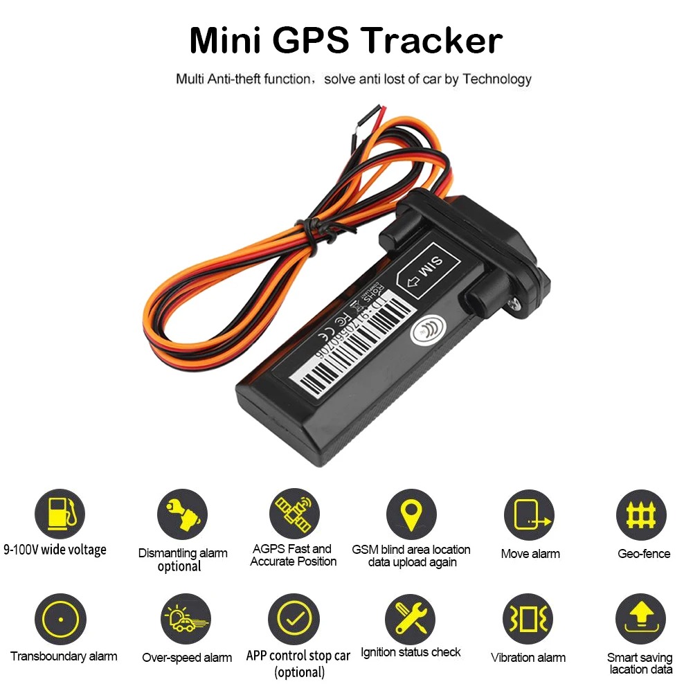 Gambar produk WIKOGER Alat Pelacak Mobil Motor Car GPS Tracker Alarm 2G 90V - ST901
