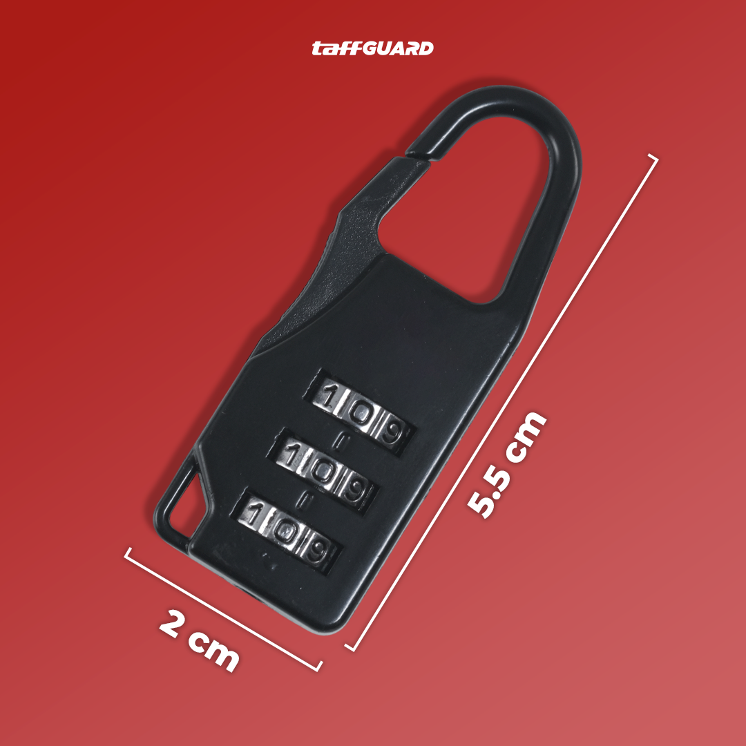 TaffGUARD Gembok Koper Kode Angka Safety Lock Portable - Z001 Gambar produk TaffGUARD Gembok Koper Kode Angka Safety Lock Portable - Z001