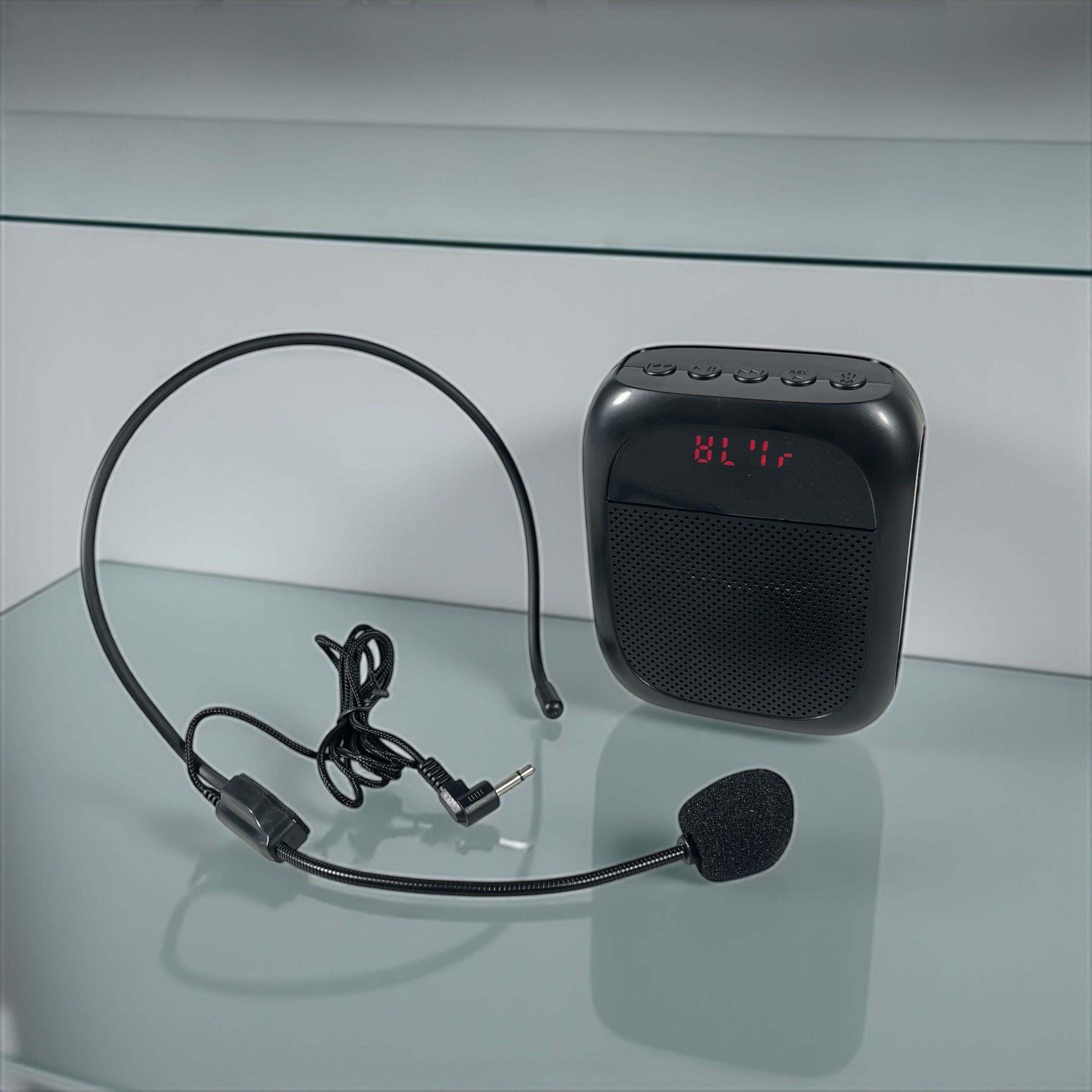 Little Bee Speaker Pinggang Bluetooth Voice Amplifier LED with Display - YW-166U Gambar produk Little Bee Speaker Pinggang Bluetooth Voice Amplifier LED with Display - YW-166U