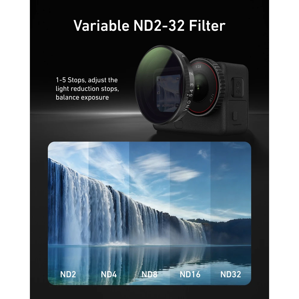 Gambar produk TELESIN Camera Lens Filter DJI Osmo Action 6 CPL VND UV - S5-FLT-41