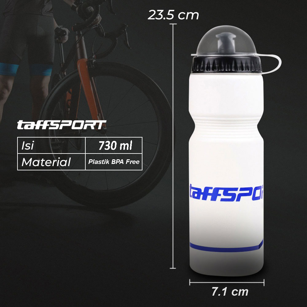 TaffSPORT Botol Minum Sepeda Olahraga Plastik BPA Free 730ml - 30A11 Gambar produk TaffSPORT Botol Minum Sepeda Olahraga Plastik BPA Free 730ml - 30A11