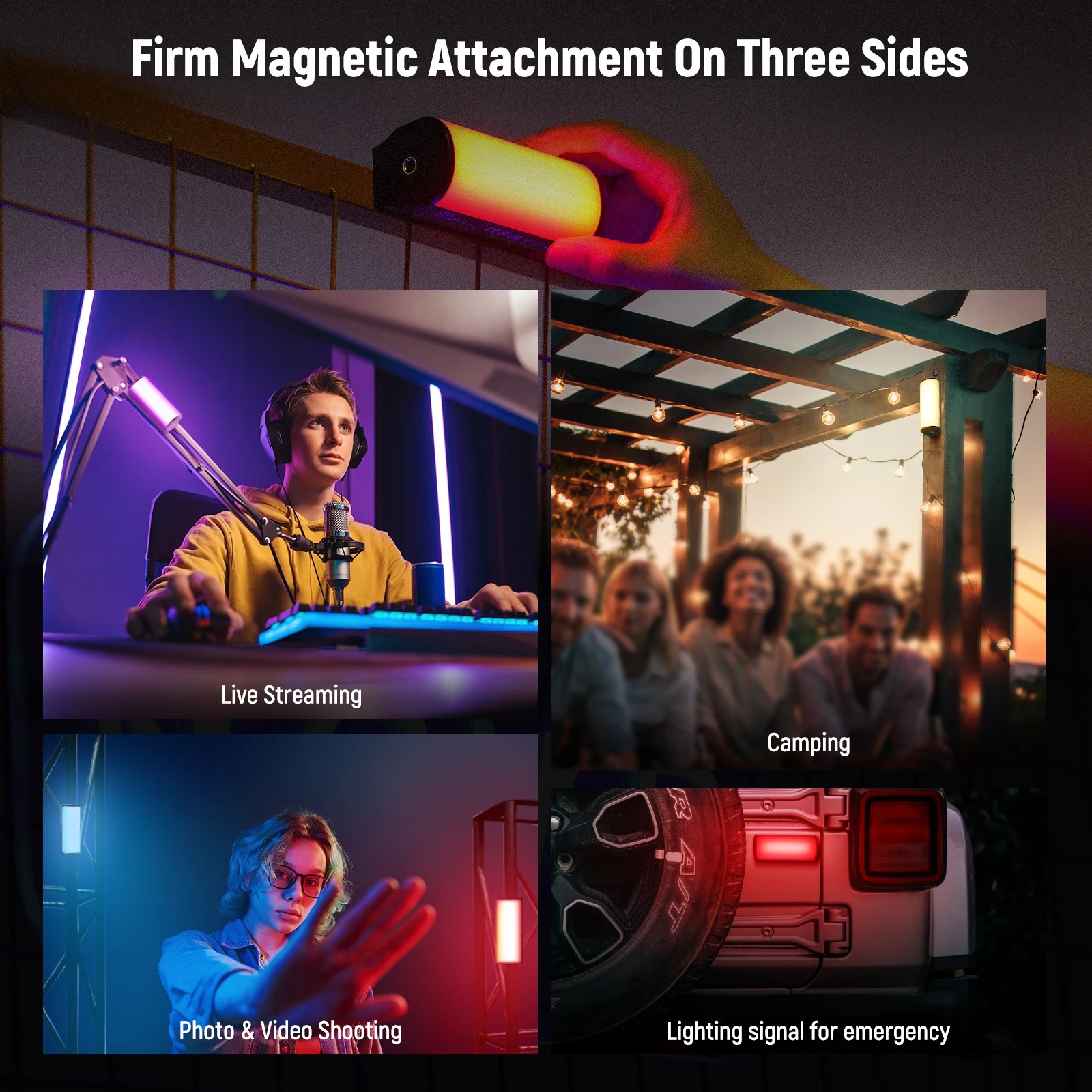 Gambar produk NEEWER Lampu Fill Light LED Magnetic RGBW 2500-8500K 2500mAh 6W - TL96