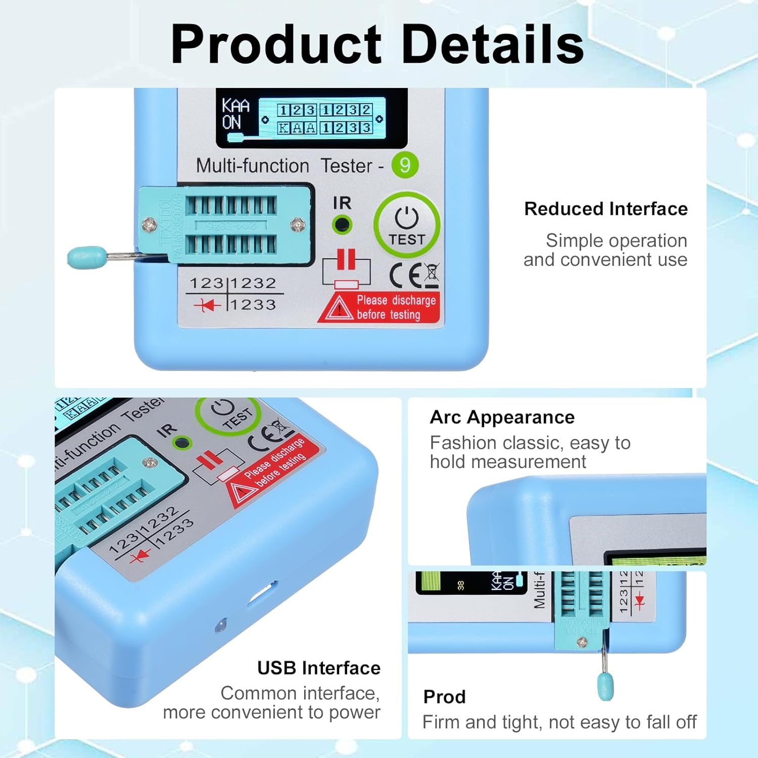 DoTek ESR Meter Multifunctional Transistor Tester Resistance Battery - LCR-MF9 Gambar produk DoTek ESR Meter Multifunctional Transistor Tester Resistance Battery - LCR-MF9
