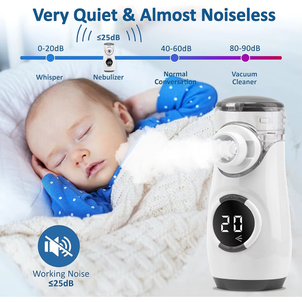 Fitconn Alat Terapi Pernapasan Mesh Nebulizer Portable Inhaler - MY-135B Gambar produk Fitconn Alat Terapi Pernapasan Mesh Nebulizer Portable Inhaler - MY-135B