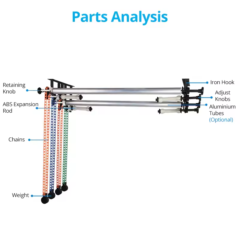 Gambar produk RUNJINFOTO Holder Backdrop Expander Roller Studio Photography 3 Axis - RF-15