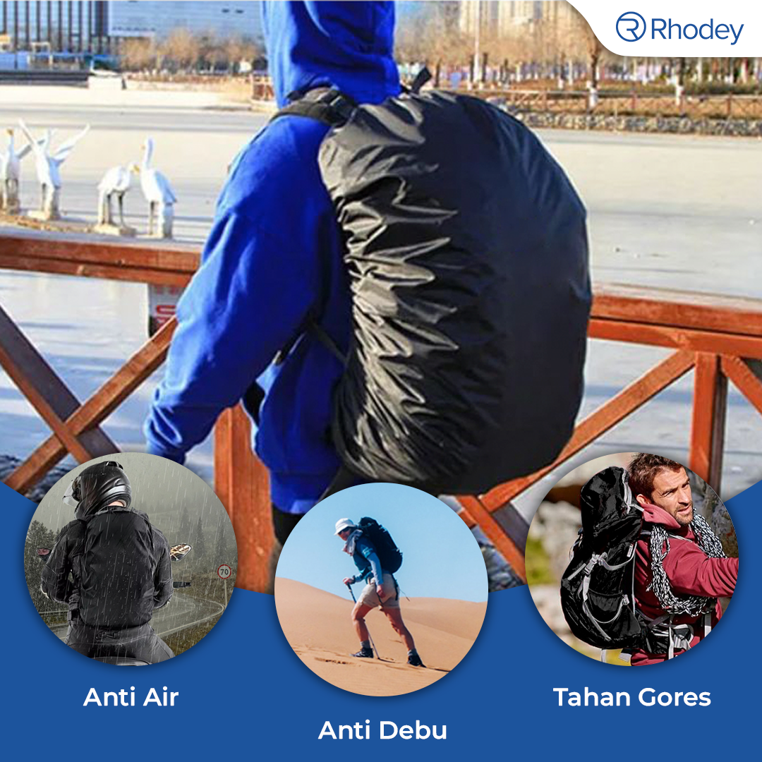 Gambar produk Rhodey Rain Cover Tas Ransel Waterproof Backpack Cover 45L - W1012
