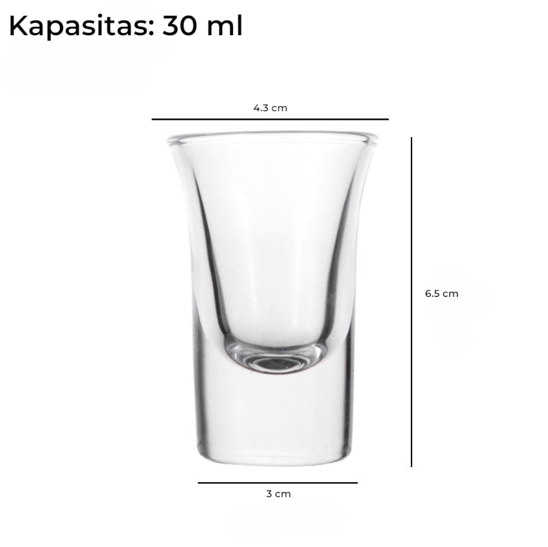 LELAMP Gelas Kaca Sloki Alkohol Mini Shot Wine Baiju Glass 30ml - LE36 Gambar produk LELAMP Gelas Kaca Sloki Alkohol Mini Shot Wine Baiju Glass 30ml - LE36
