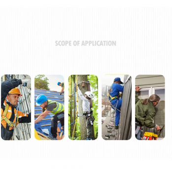 Gambar produk LUX Tali Safety Konstruksi 25KN Double Hook Anti Fall with Buffer Bag - KKN2