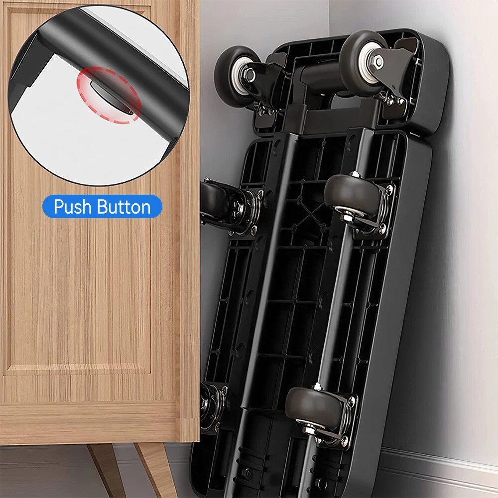 Gambar produk NIAN Troli Barang Lipat Foldable Telescopic Flatbed Trolley 6 Wheels - N60