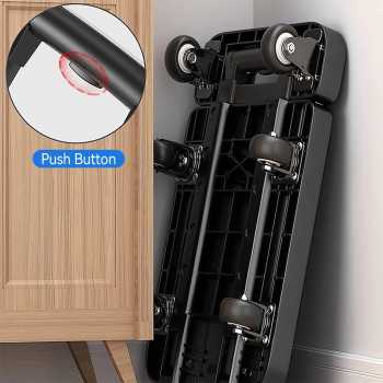 Gambar produk NIAN Troli Barang Lipat Foldable Telescopic Flatbed Trolley 6 Wheels - N60