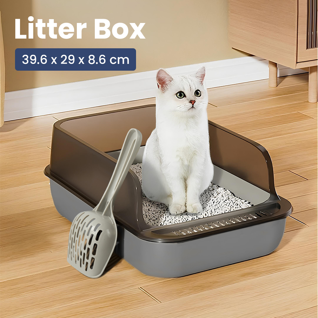 Gambar produk OPTICO Cat Litter Box High Side Detachable Bak Pasir Kucing - OP-12