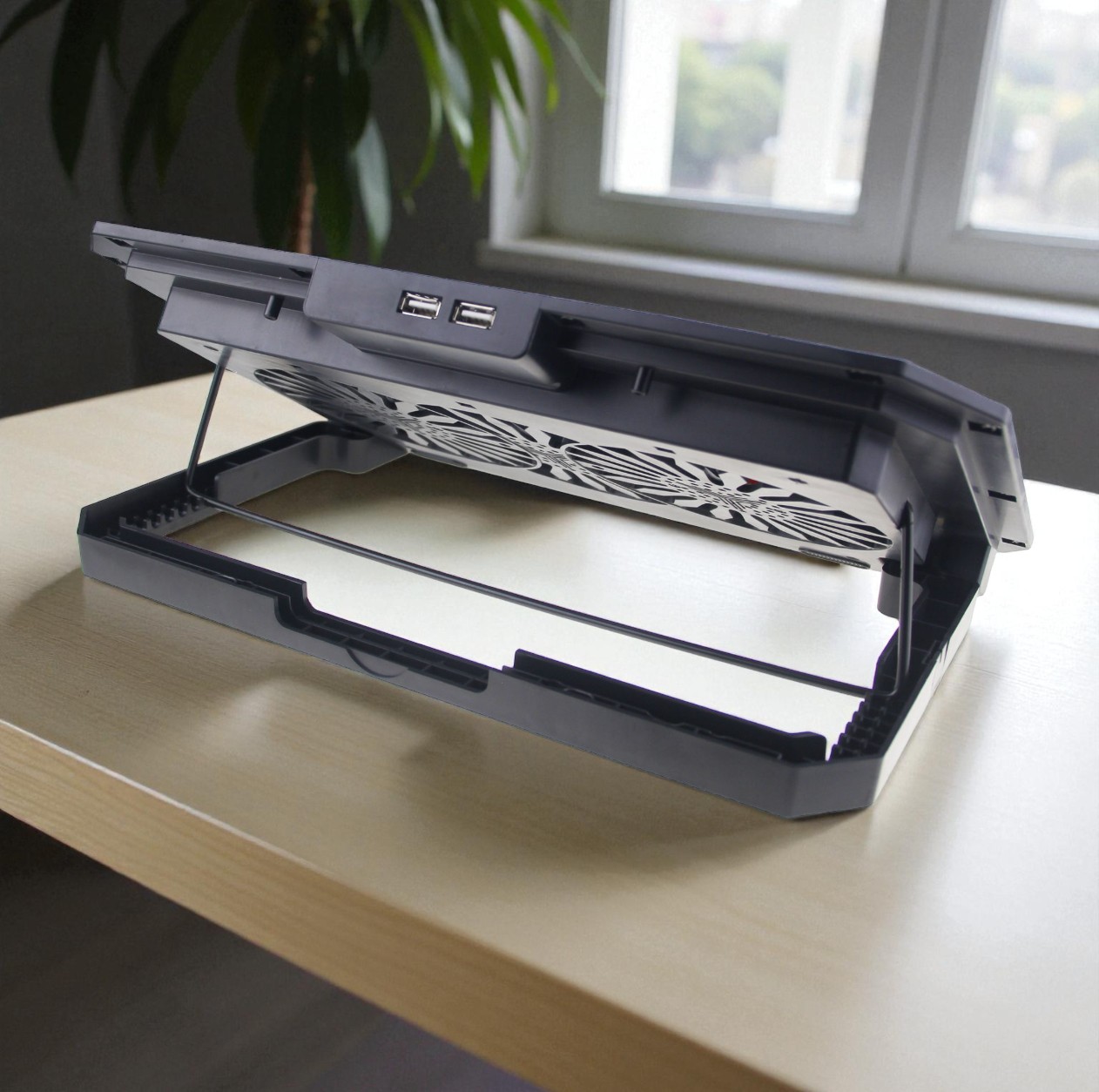 iDock Cooling Pad Laptop Gaming Kipas Pendingin 2 Fan 17 Inch with RGB - N33 Gambar produk iDock Cooling Pad Laptop Gaming Kipas Pendingin 2 Fan 17 Inch with RGB - N33