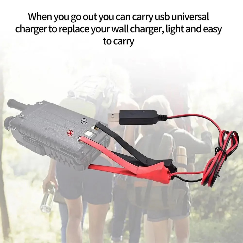 RONGYIN Kabel Charger Baterai HT Walkie Talkie Alligator USB Baofeng - RY-74 Gambar produk RONGYIN Kabel Charger Baterai HT Walkie Talkie Alligator USB Baofeng - RY-74