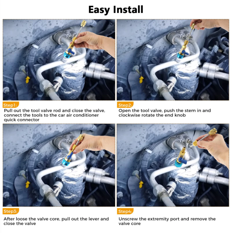 Anule Alat Service AC Mobil Air Conditioning Car Valve For Freon R134a - WZ14 Gambar produk Anule Alat Service AC Mobil Air Conditioning Car Valve For Freon R134a - WZ14