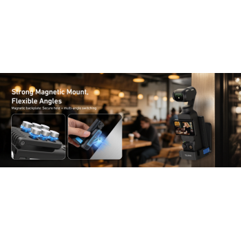 Gambar produk TELESIN Magnetic Mount Stand Expansion Adapter for DJI Osmo Pocket 3 - S6-CFR-04-TDJ
